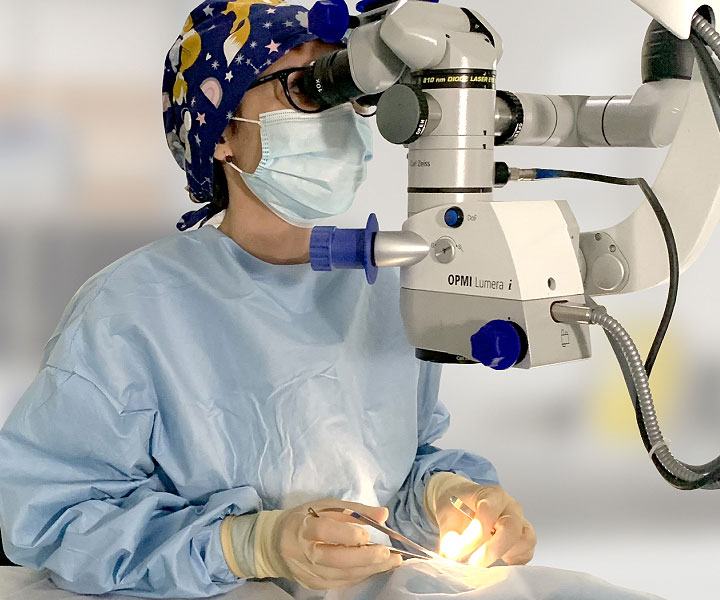 Superficial keratectomy requires magnification (usually an operating microscope) and microsurgical skills.